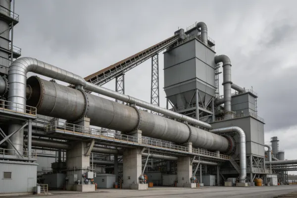 Cement plant with ventilation systems
