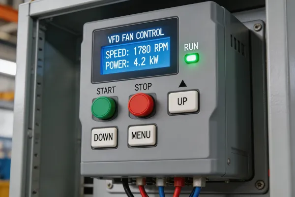 VFD control system for industrial fans